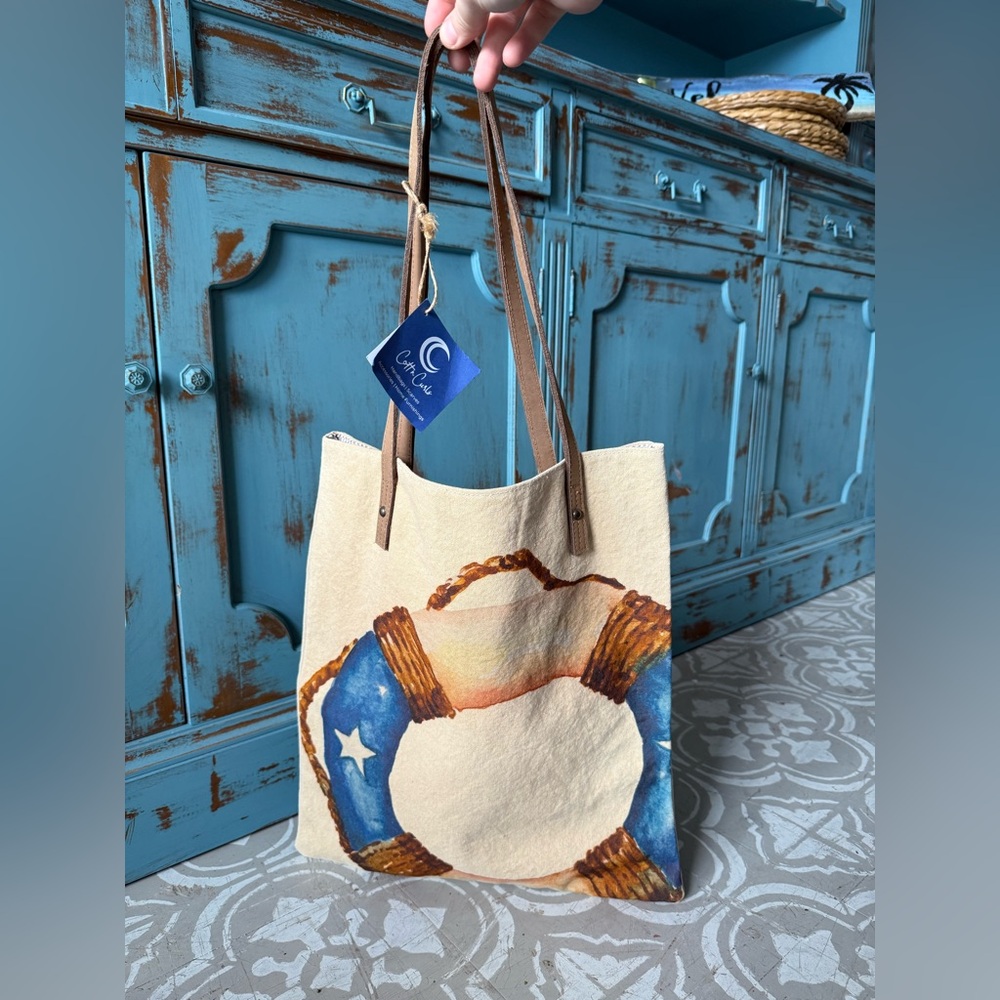 NWT Cott n Curl | Nautical Tote Bag